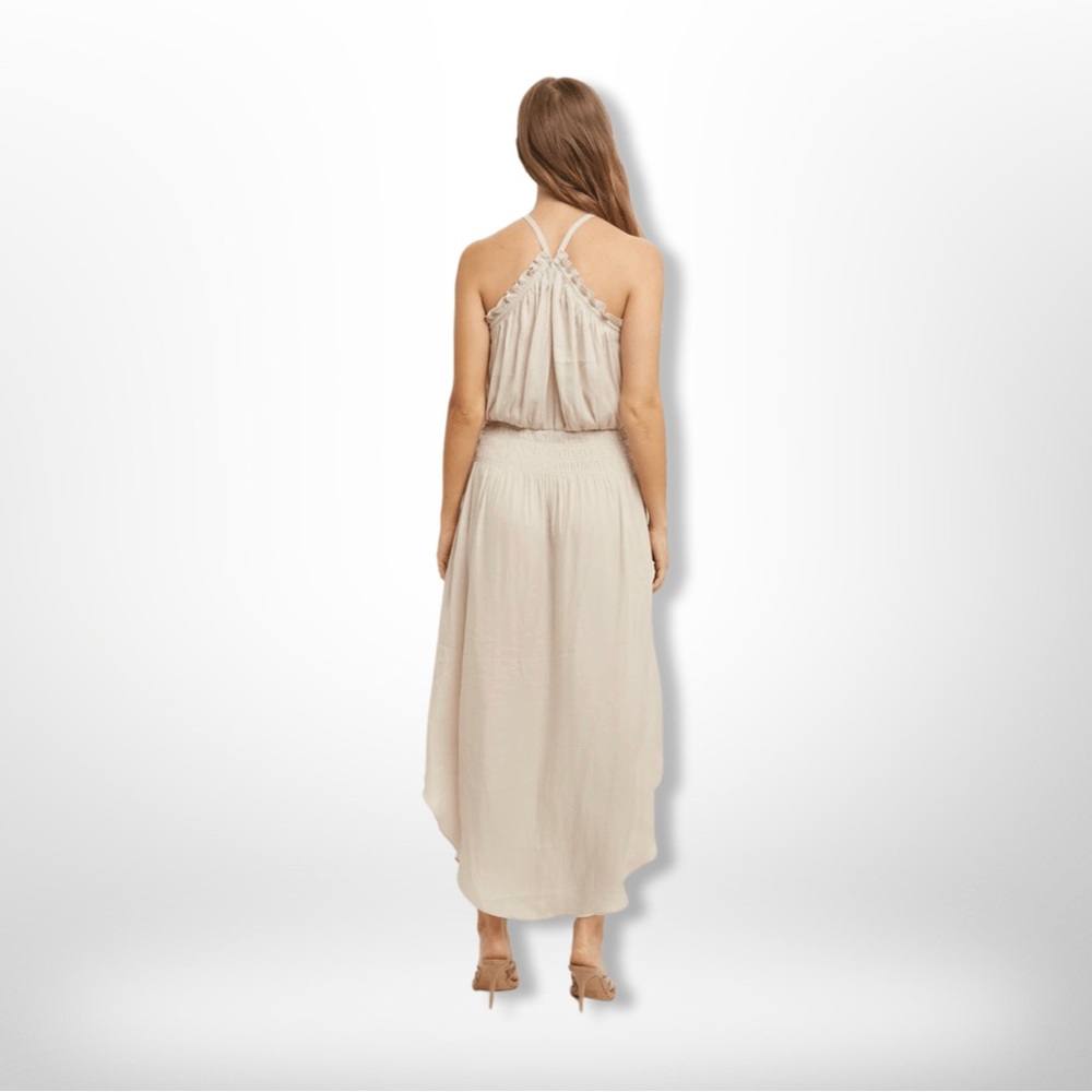 Miou Muse Maxi Dress_Smocked waist halter neck - Picture 2 of 2